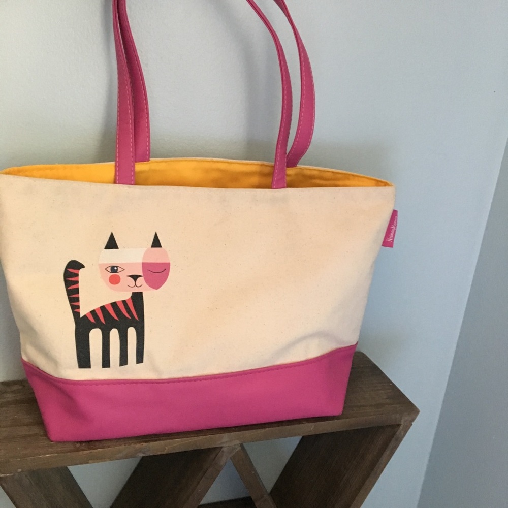 Neiman Marcus brand cat tote bag
